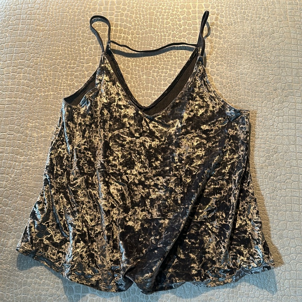 Crushed velvet cami